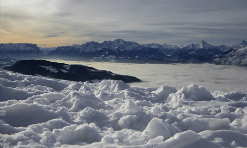 Blick auf die Berchtesgadener Berge