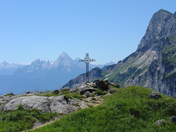 Untersberg mit Blick auf Watzmann